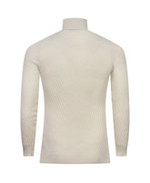 Champagne Textured Turtleneck